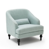 Кресло BELVA 1-мест. синий LA REDOUTE INTERIEURS  фото, kupilegko.ru